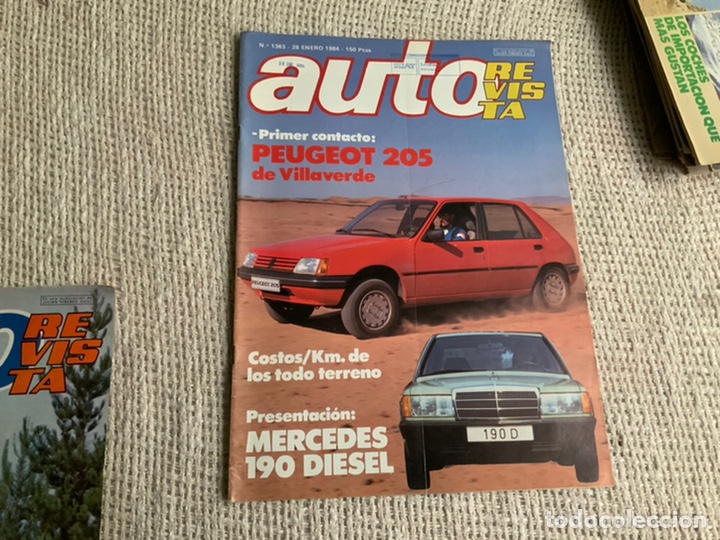 Coches: AUTO REVISTA N&ordm; 1363 ENERO 1984 PEUGEOT 205 DE VILLAVERDE, MERCEDES 190 DIESEL