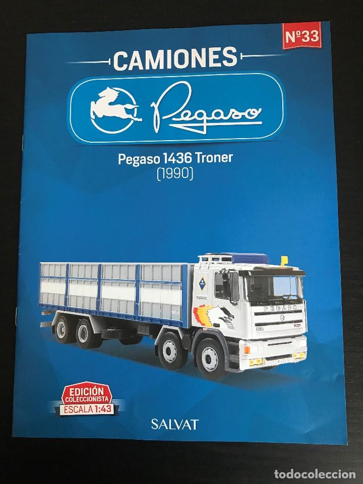 Coches: CAMION PEGASO 1436 TRONER (1990) - FASCICULO N&ordm; 33 COLECCION CAMIONES PEGASO SALVAT - SOLO REVISTA