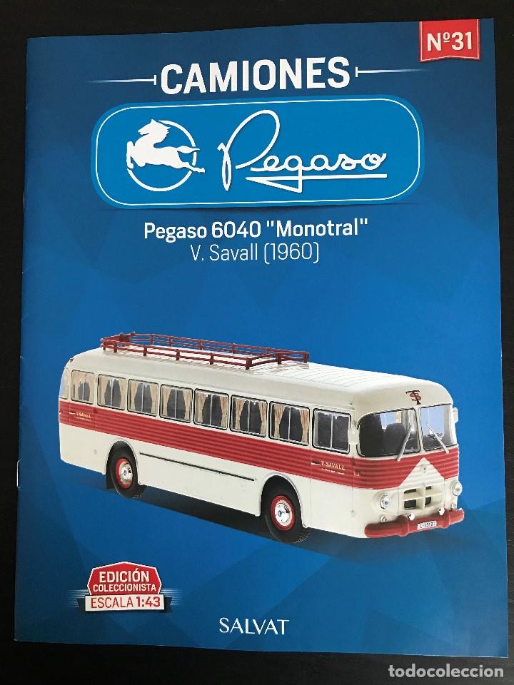 Coches: PEGASO 6040 MONOTRAL (1960) - FASCICULO N&ordm; 31 COLECCION CAMIONES PEGASO SALVAT - SOLO REVISTA