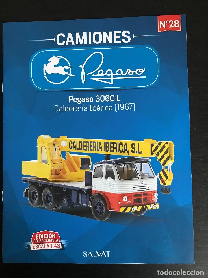 Coches: PEGASO 3060 L GRUA (1967) - FASCICULO N&ordm; 28 COLECCION CAMIONES PEGASO SALVAT - SOLO REVISTA