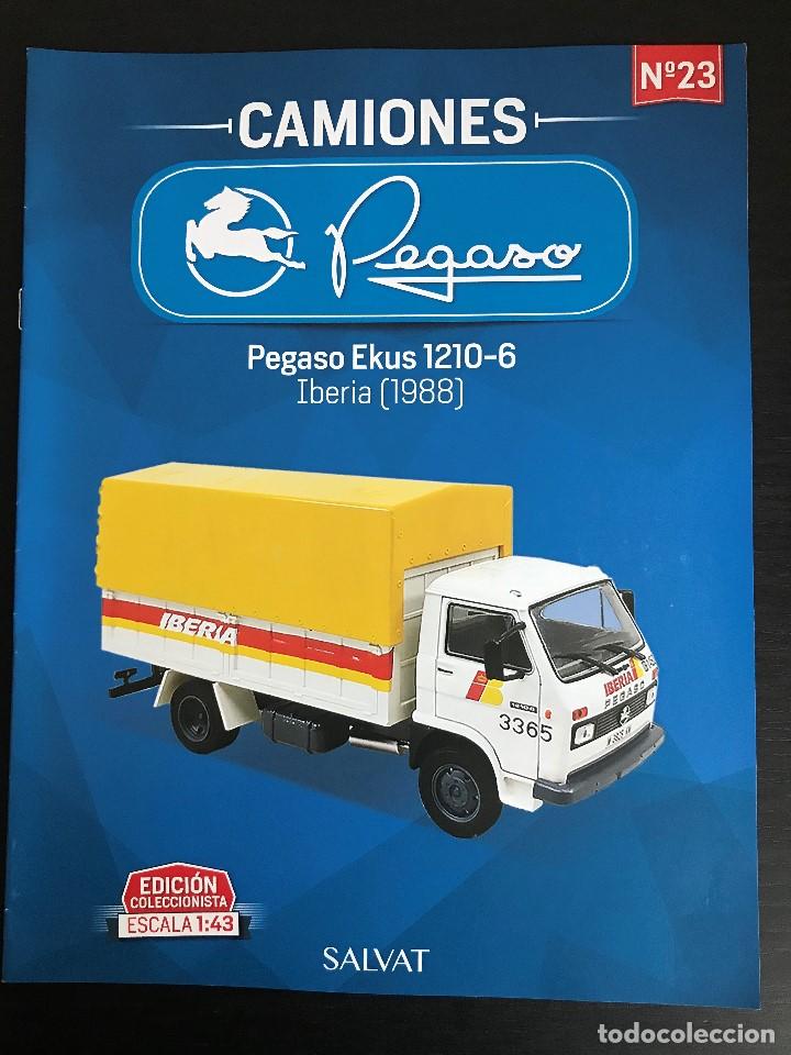 Coches: PEGASO EKUS 1210-6 IBERIA (1988) - FASCICULO N&ordm; 23 COLECCION CAMIONES PEGASO SALVAT - SOLO REVISTA