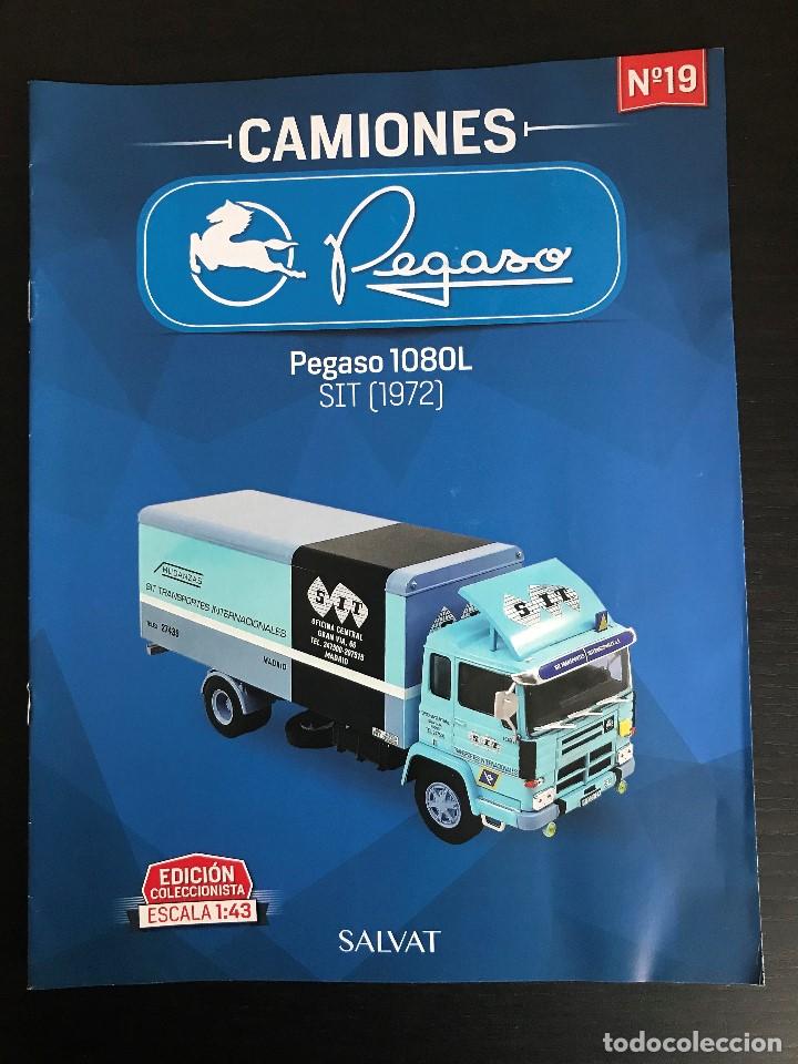 Coches: PEGASO 1080 L SIT (1972) - FASCICULO N&ordm; 19 COLECCION CAMIONES PEGASO SALVAT - SOLO REVISTA