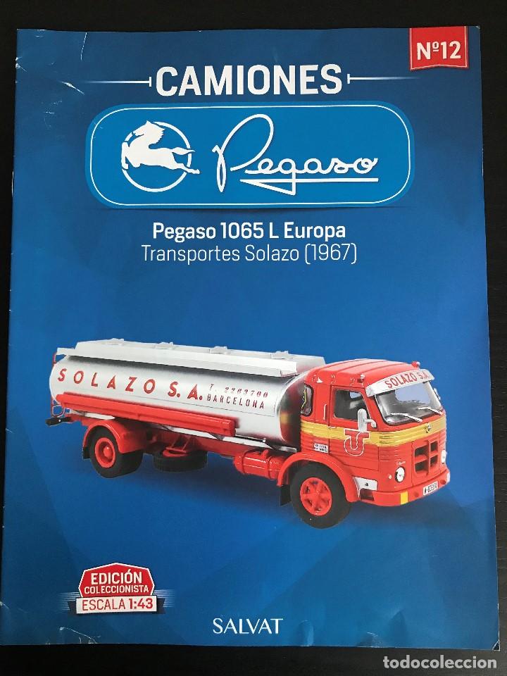 Coches: PEGASO 1065 L EUROPA SOLAZO (1967) - FASCICULO N&ordm; 12 COLECCION CAMIONES PEGASO SALVAT - SOLO REVISTA