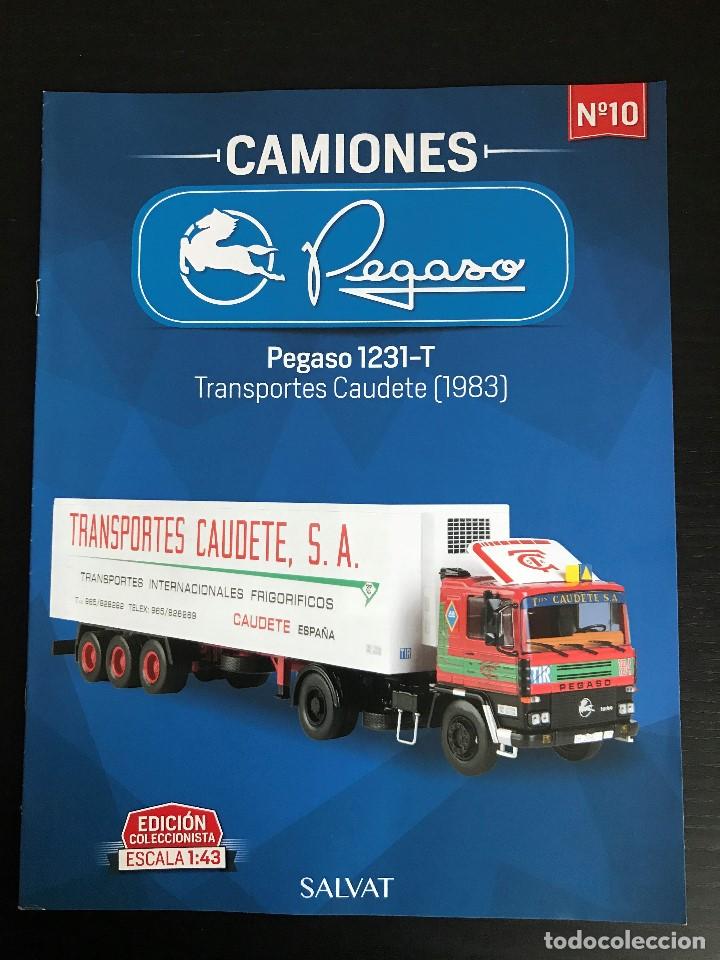 Coches: PEGASO 1231 T CAUDETE (1983) - FASCICULO N&ordm; 10 COLECCION CAMIONES PEGASO SALVAT - SOLO REVISTA
