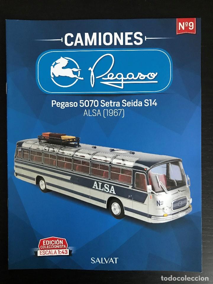 Coches: PEGASO 5070 SETRA SEIDA ALSA (1967) - FASCICULO N&ordm; 9 COLECCION CAMIONES PEGASO SALVAT - SOLO REVISTA