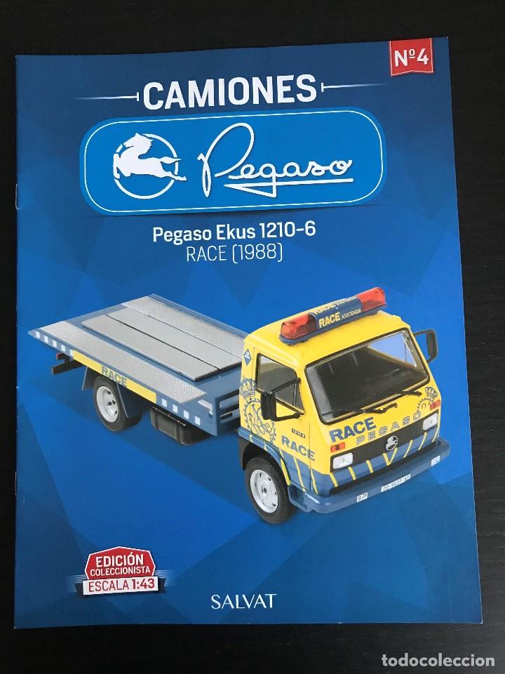 Coches: PEGASO EKUS GRUA RACE 1210-6 (1988) - FASCICULO N&ordm; 4 COLECCION CAMIONES PEGASO SALVAT - SOLO REVISTA