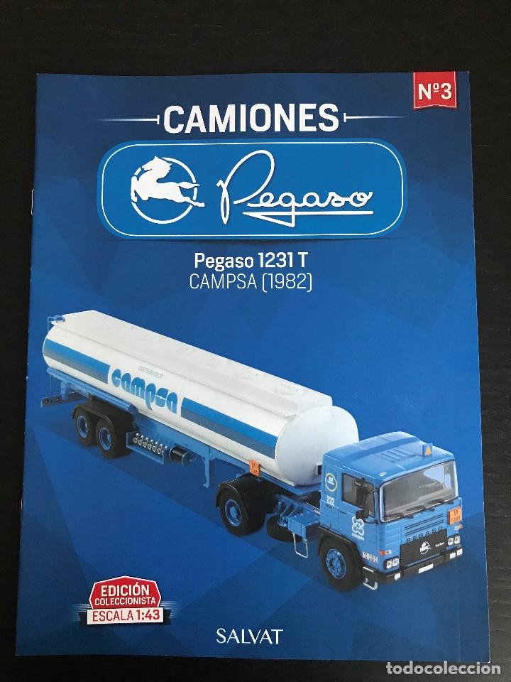 Coches: PEGASO 1231 T CAMPSA (1982) - FASCICULO N&ordm; 3 COLECCION CAMIONES PEGASO SALVAT - SOLO REVISTA