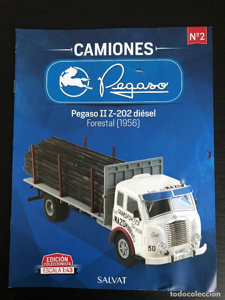 Coches: PEGASO II Z 202 DIESEL (1956) - FASCICULO N&ordm; 2 COLECCION CAMIONES PEGASO SALVAT - SOLO REVISTA