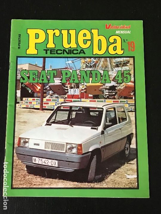 Coches: SEAT PANDA - PRUEBA TECNICA N&ordm; 19 REVISTA VELOCIDAD - MONOGRAFICO SEAT PANDA - POSTER