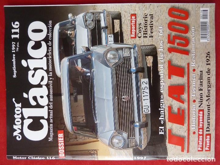 Coches: MOTOR CLASICO N&ordm;116&middot;SEPTIEMBRE 1997-DOSSIER SEAT 1500, DARMONT MORGAN...