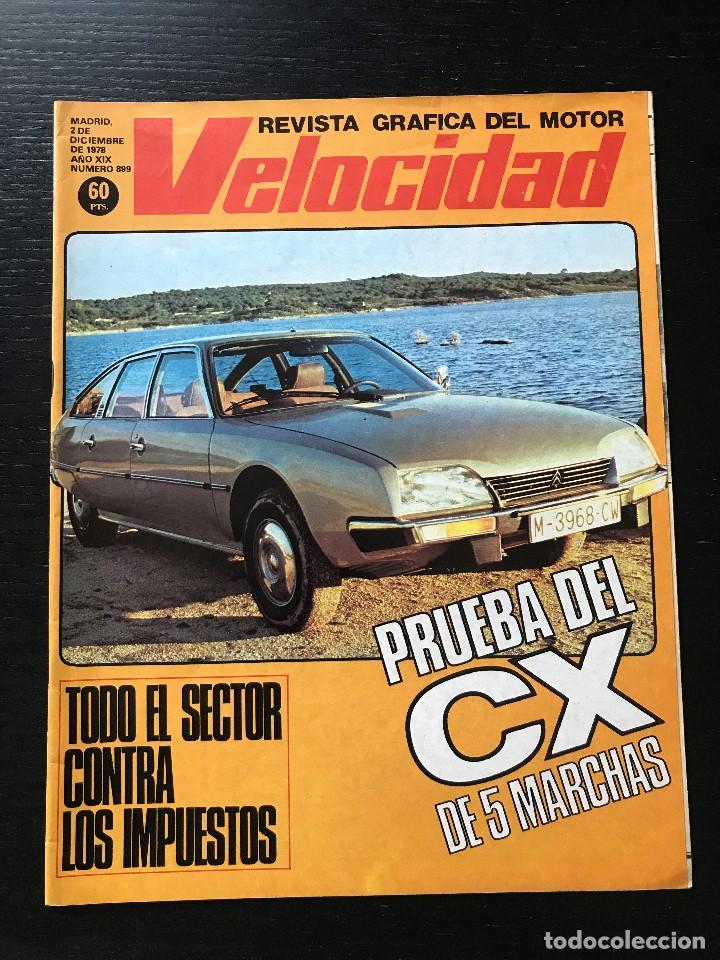 Coches: VELOCIDAD N&ordm; 899 - CITROEN CX SEAT RITMO FABRICA FASA RENAULT VILLAMURIEL RALLYE