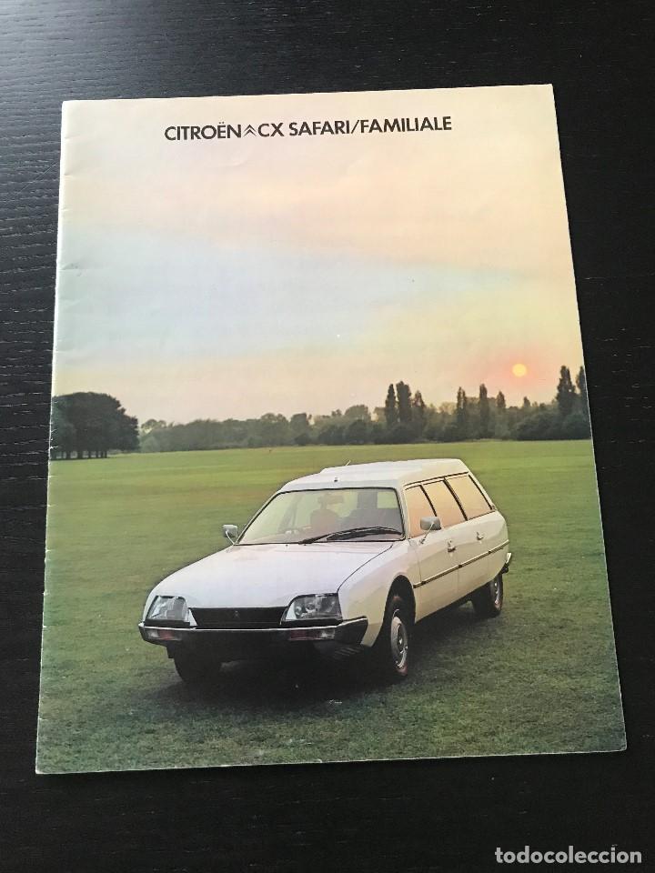 Coches: CITROEN CX SAFARI FAMILIAR - CATALOGO FOLLETO PUBLICIDAD ORIGINAL - 1977 - INGLES