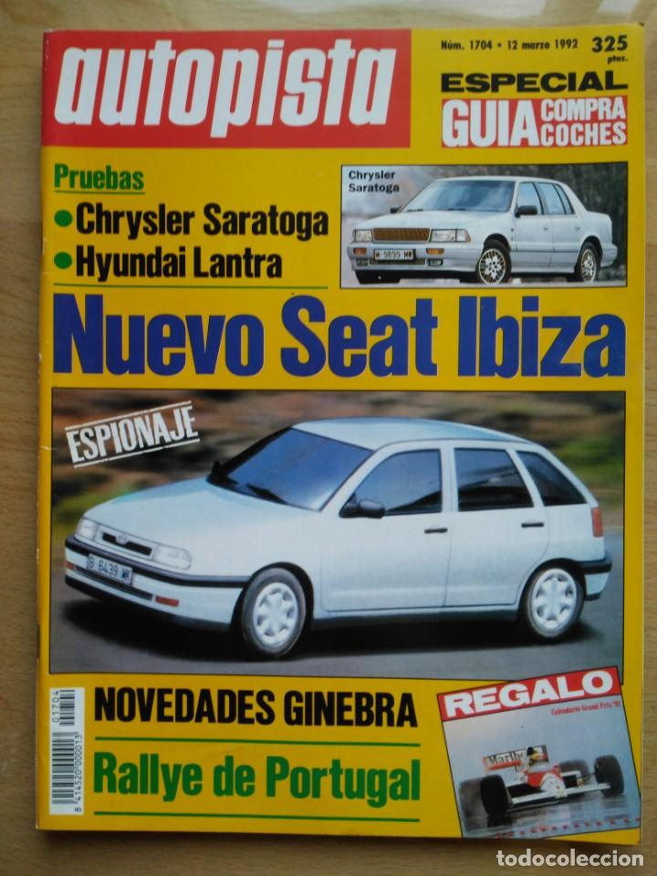 Coches: Autopista 1704. Nuevo Seat Ibiza. Hyundai Lantra. Chrysler Saratoga