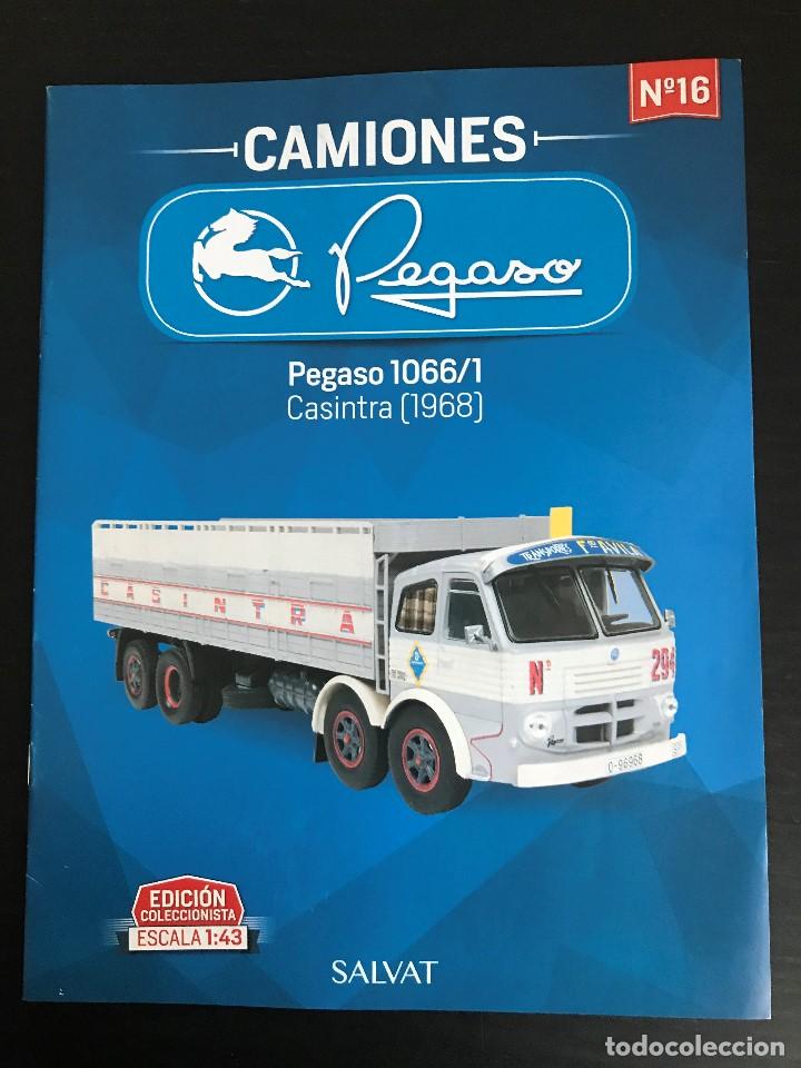 Coches: PEGASO 1066/1 CASINTRA (1968) - FASCICULO N&ordm; 16 COLECCION CAMIONES PEGASO SALVAT - SOLO REVISTA