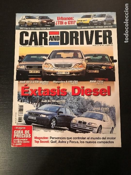 Coches: CAR AND DRIVER N&ordm; 66 - HONDA CIVIC COUPE MERCEDES SPORTCOUPE SEAT AROSA SPORT CITROEN SAXO VTS BMW