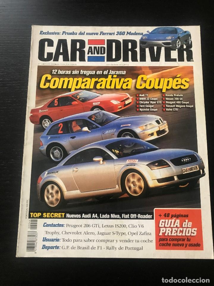 Coches: CAR AND DRIVER N&ordm; 44 - FERRARI 360 MODENA NISSAN 200 SX VOLVO C70 BMW Z3 COUPE FORD COUGAR HONDA