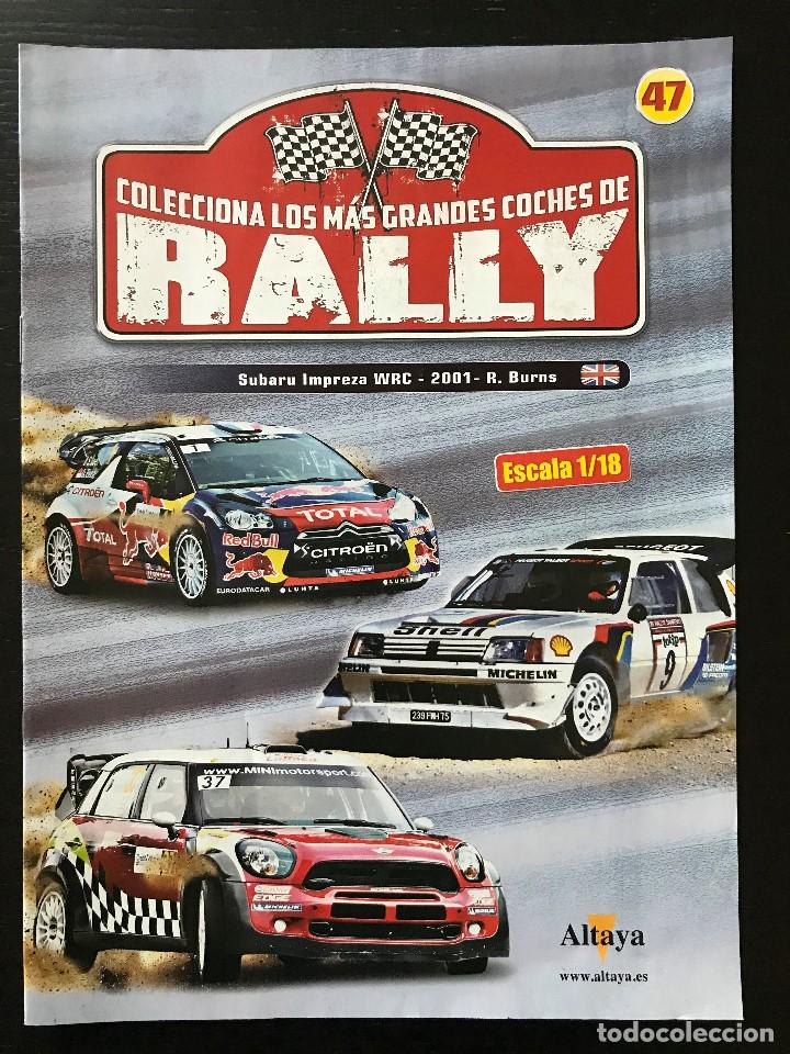 Coches: SUBARU IMPREZA WRC 2001 BURNS RALLYE - FASCICULO N&ordm; 47 - LOS MAS GRANDES COCHES DE RALLY ALTAYA