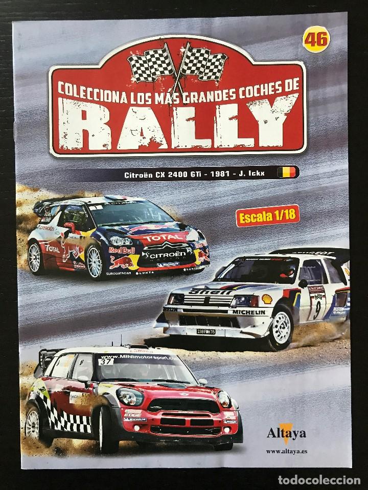 Coches: CITROEN CX 2400 GTI 1981 ICKX RALLYE - FASCICULO N&ordm; 46 - LOS MAS GRANDES COCHES DE RALLY ALTAYA