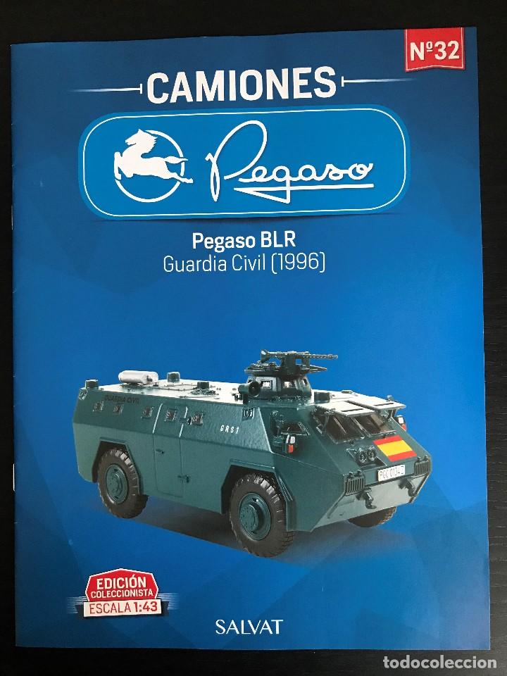 Coches: PEGASO BLR MILITAR TANQUE (1996) - FASCICULO N&ordm; 32 COLECCION CAMIONES PEGASO SALVAT - SOLO REVISTA