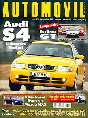 Coches: AUTOMOVIL 238 AUDI S4 VOLVO V70 2.5T NISSAN PRIMERA 2.0 16V GT OPEL VECTRA 2.0 1 VW PASSAT 1.8 T