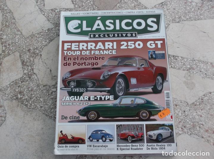 Coches: clasicos exclusivos n&ordm; 49, ferrari 250 gt, jaguar e-type,vw escarabajo, mwrcedes-benz 500, austin he