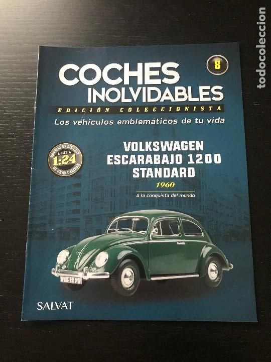 Coches: VOLKSWAGEN ESCARABAJO 1200 (1960) - FASCICULO N&ordm; 8 DE LA COLECCION COCHES INOLVIDABLES DE SALVAT