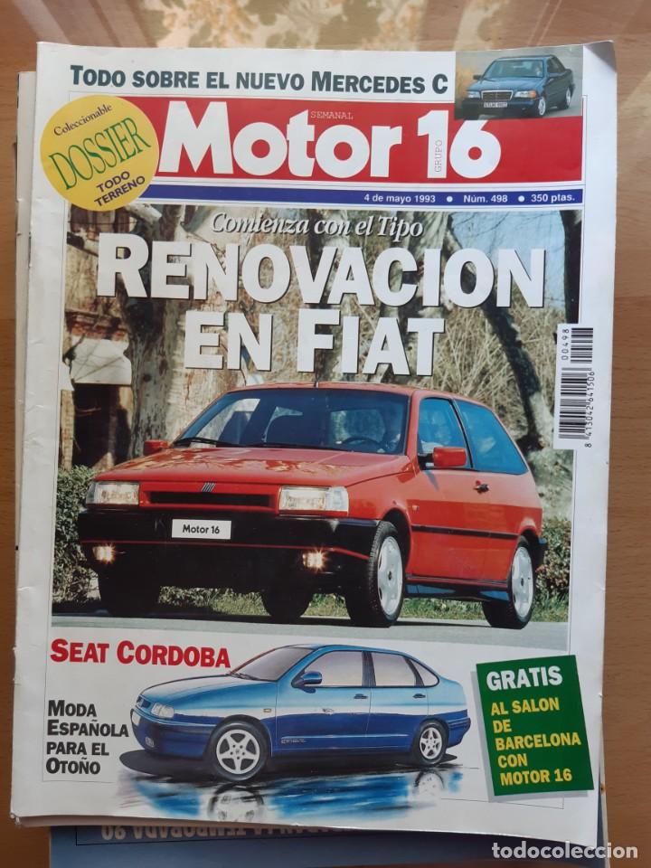 Coches: Motor 16 n&ordm; 498. A&ntilde;o 1993. Seat C&oacute;rdoba. Renault Safrane 2.2 Si RN. Mitsubishi Galant V6 24v
