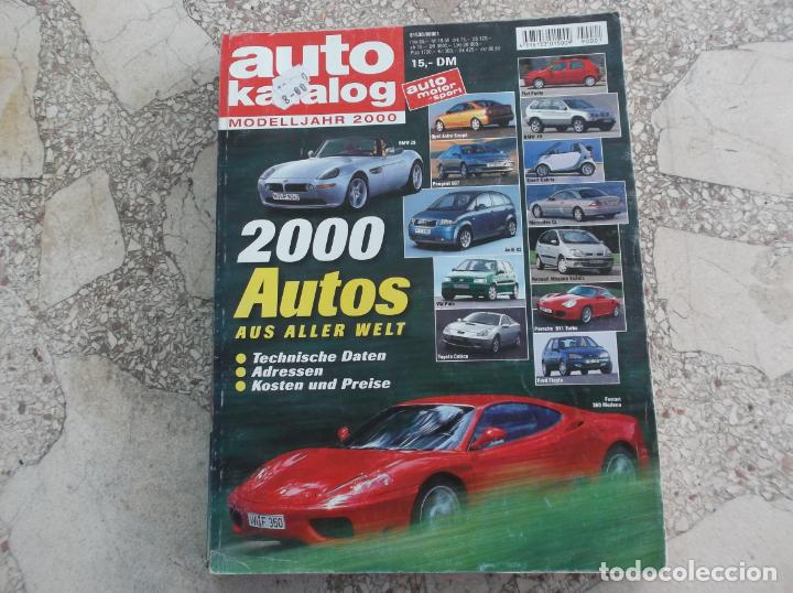 Autos: revista auto katalog a&ntilde;o 2000, en aleman,314 paginas, fotos en color