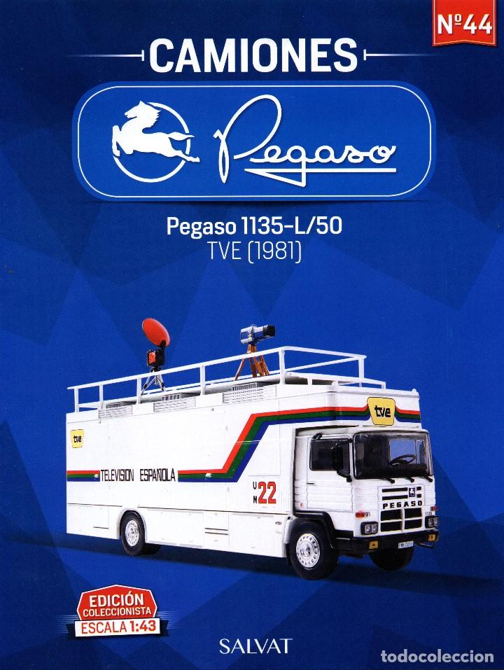 Coches: PEGASO 1135 L / 50 TVE (1981) - FASCICULO N&ordm; 44 COLECCION CAMIONES PEGASO SALVAT - SOLO REVISTA