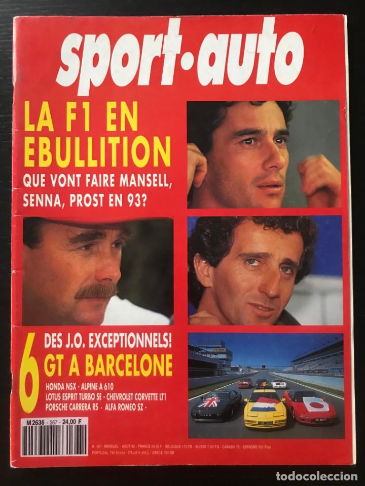Coches: SPORT AUTO N&ordm; 367 - FORMULA 1 INGLATERRA PEUGEOT 905 EVO2 ALFA SZ HONDA NSX RENAULT ALPINE A610 911