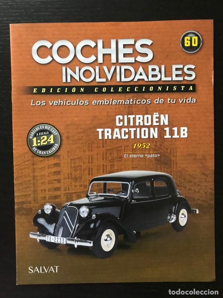 Coches: CITROEN TRACTION 11 B PATO (1952) - FASCICULO N&ordm; 60 DE LA COLECCION COCHES INOLVIDABLES DE SALVAT