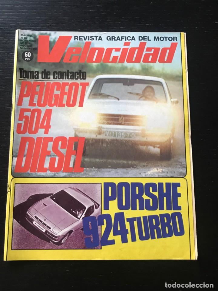 Coches: VELOCIDAD N&ordm; 898 - PEUGEOT 504 GLD RENAULT 18 PORSCHE 924 TURBO BMW R100 T R100 RT RALLYE CATALU&Ntilde;A