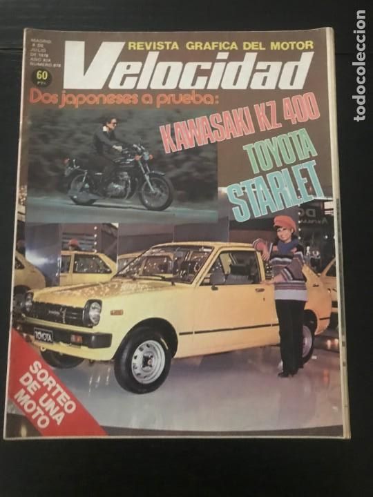 Coches: VELOCIDAD N&ordm; 878 - TOYOTA STARLET KAWASAKI KZ 400 AVENTURA DESIERTO PUBLICIDAD DODGE MOTOS ANTIGUAS