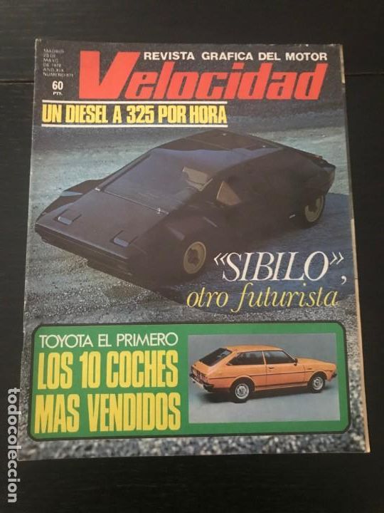 Coches: VELOCIDAD N&ordm; 871 - BERTONE SIBILO MERCEDES C111 CITROEN CX 2500 DIESEL RALLY FORMULA 1 VILLOTA