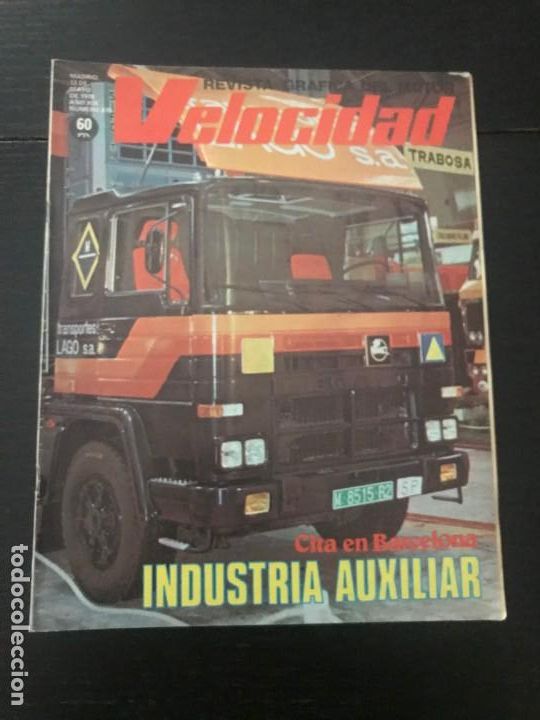 Coches: VELOCIDAD N&ordm; 870 - CHRYSLER DIESEL MOTOCROSS POSTER VILLENEUVE FERRARI EXPOMOVIL BARCELONA SALON F1
