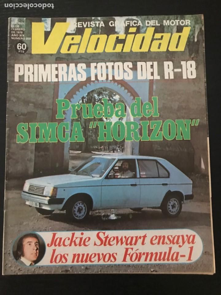 Coches: VELOCIDAD N&ordm; 859 - TALBOT HORIZON GLS GAMA CHRYSLER SIMCA POSTER DEPALLIER TYRRELL RALLY COSTA BRAVA