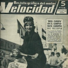 Coches: VELOCIDAD Nº 39 - 1 OCTURE 1961 - CAMPEONATO EUROPEO DE VESPA, KARTS, HARLEY-DAVIDSON, MOTO-CARRO. Lote 212305493