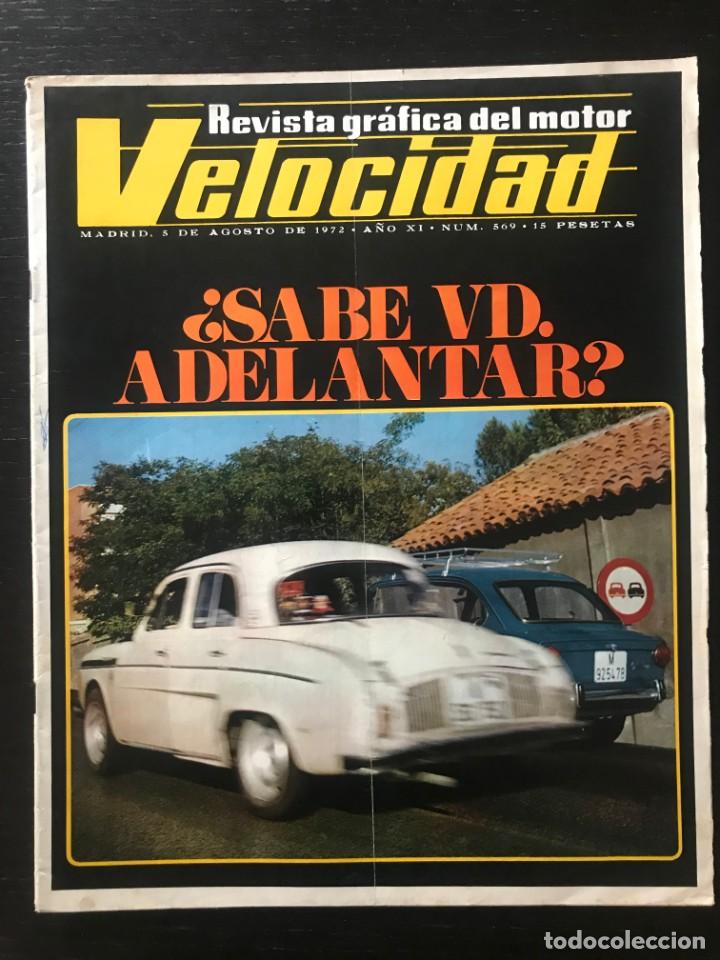 Coches: VELOCIDAD N&ordm; 569 - HONDA CIVIC CITROEN MEHARI LAMBORGHINI URRACO GP FINLANDIA FORMULA 1 FERRARI