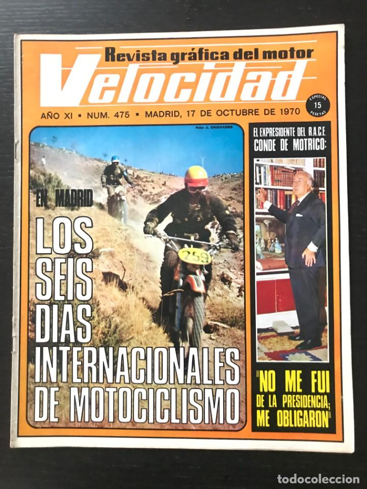 Auto: VELOCIDAD N&ordm; 475 - SALON PARIS JARAMA GP USA F1 HONDA MINI TRAIL POSTER VUELTA FRANCIA RALLYE CROSS