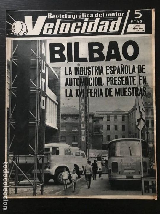 Voitures: VELOCIDAD N&ordm; 206 - FERIA BILBAO WANKEL CICLOMOTOR GIMSON LUJO CAMIONES EBRO TRIMAK