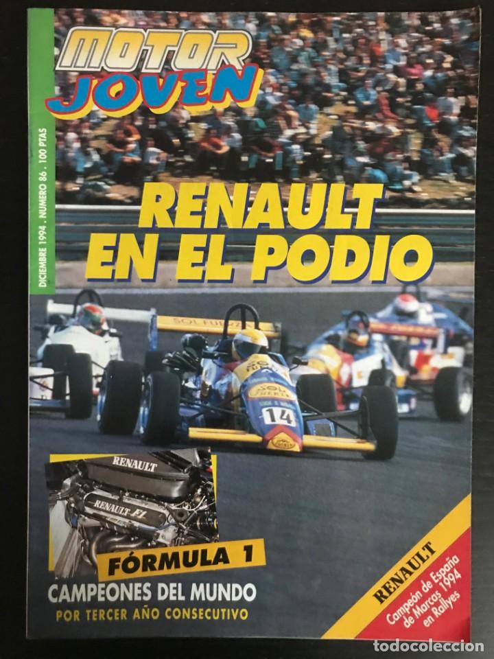 Coches: MOTOR JOVEN N&ordm; 86 - REVISTA RENAULT - FORMULA 1 RALLYE CLIO LUDO MODUS COPA TS LAGUNA IPANEMA