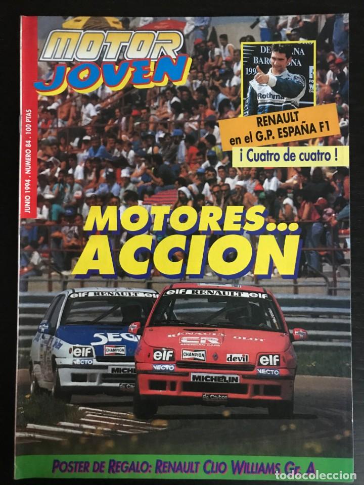 Coches: MOTOR JOVEN N&ordm; 84 - REVISTA RENAULT - FORMULA 1 COPA CLIO RALLYE WILLIAMS BERARD TRAMONT ALPINE