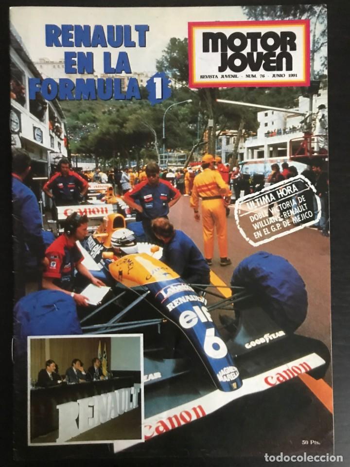 Coches: MOTOR JOVEN N&ordm; 76 - REVISTA RENAULT - COPA CLIO FORMULA 1 RALLYE COPA 8 TS SALON COMIC INYECCION