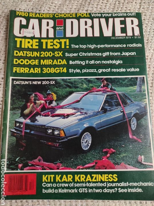 Coches: CAR AND DRIVER DECEMBER 1979 - Datsun 200-SX, Ferrari Dino 308GT4