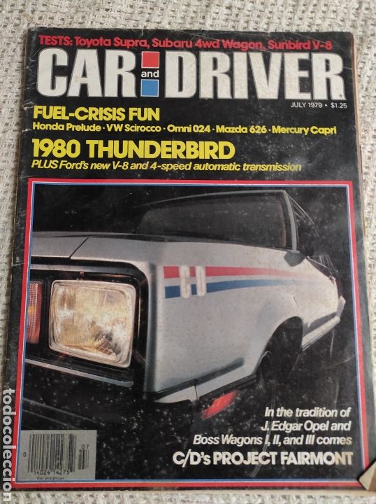 Coches: CAR AND DRIVER JULY 1979 - THUNDERBIRD 1980