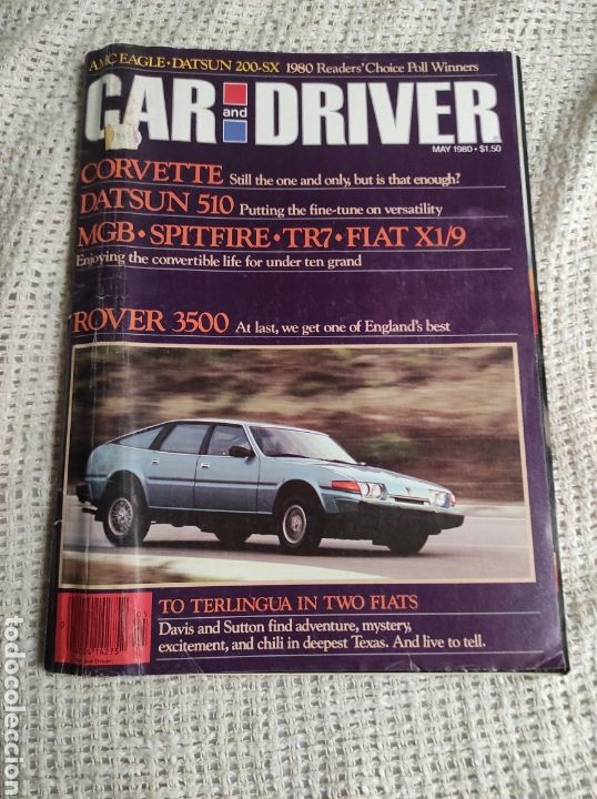 Coches: CAR AND DRIVER MAY 1980 - Corvette, DATSUN 510