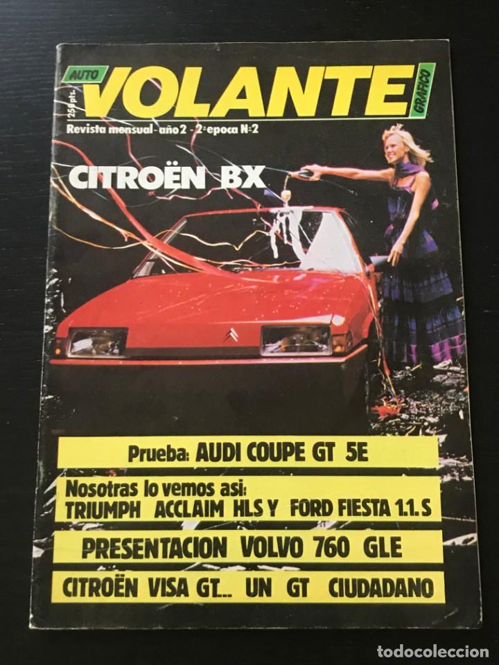 Coches: VOLANTE N&ordm; 2 - SEGUNDA EPOCA - CITROEN BX VISA GT AUDI COUPE VOLVO 760 SEAT FURA CRONO FORD FIESTA