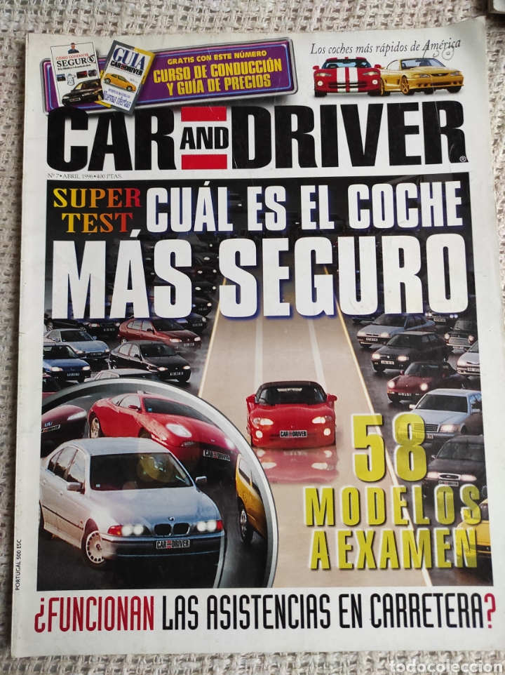 Voitures: CAR AND DRIVER N&ordm; 7 ABRIL 1996. PRUEBA BUGATTI ATLANTIC 57