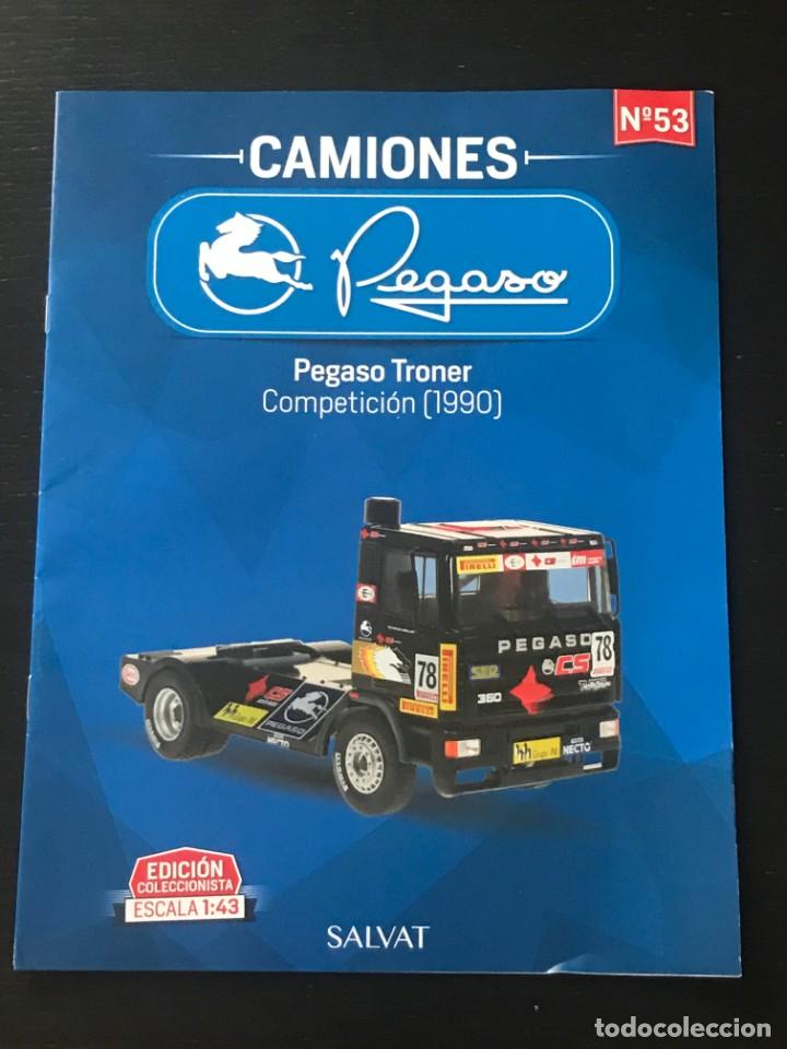 Auto: PEGASO TRONER COMPETICION 1990 N&ordm; 53 COLECCION CAMIONES PEGASO SALVAT SOLO REVISTA