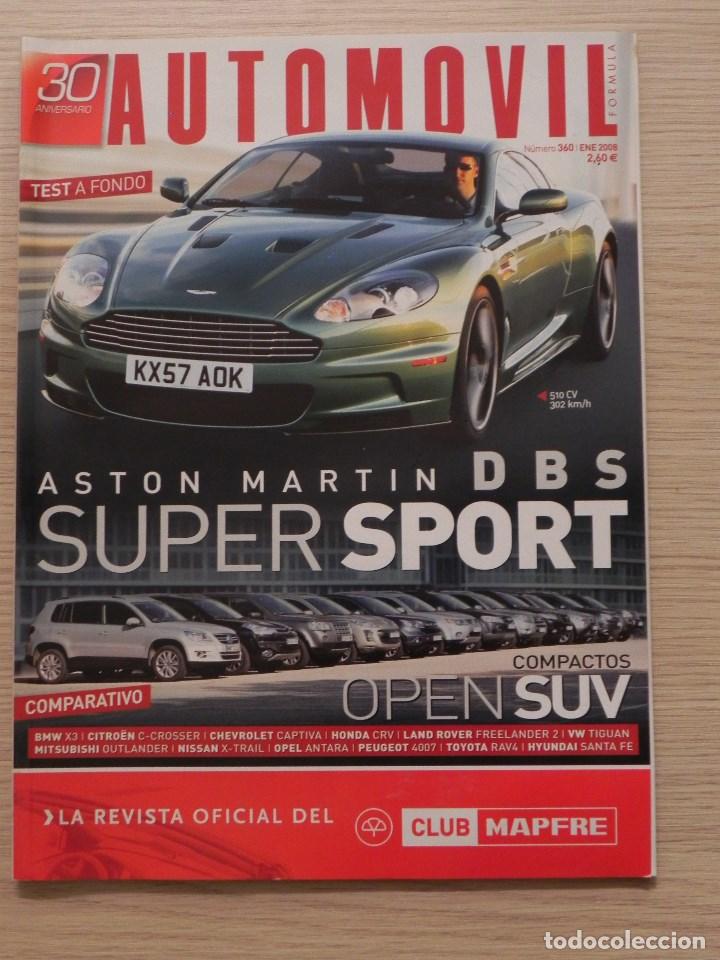 Auto: Autom&oacute;vil n&ordm; 360, Enero 2008. Aston Martin DBS, BMW X3, Comparativa SUV,Mundial Rallyes Gran Breta&ntilde;a